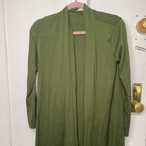 Olive green like new S cardigan